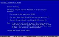 Экран установки DOS 6.22