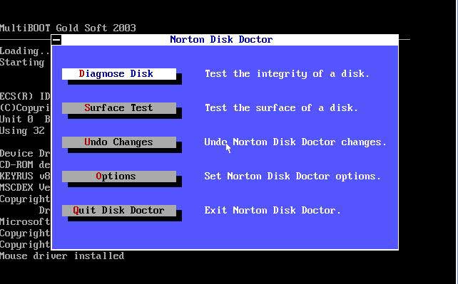 Norton Disk Doctor  -  4