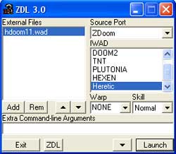 Запуск hdoom11 из ZDL - порт ZDoom